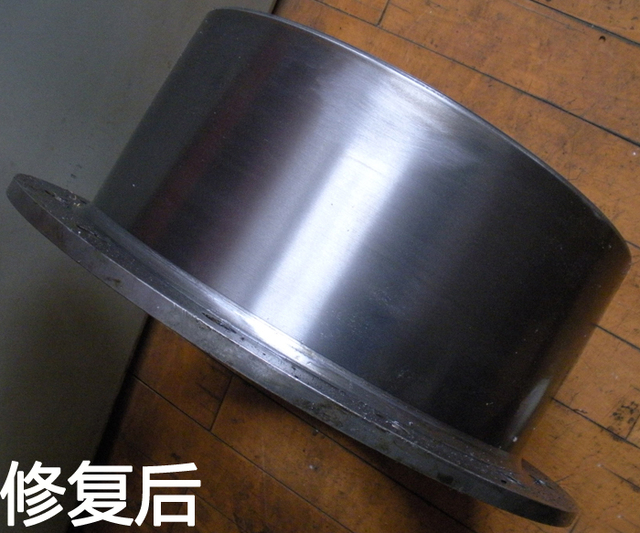  尾轴白钢套翻新修复